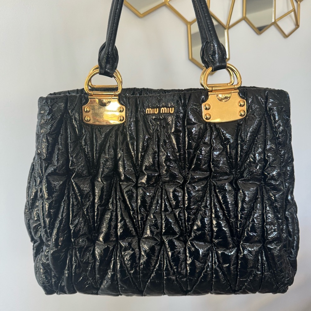 Miu Miu Patent Tote ๐ฅ - Picture 1 of 10